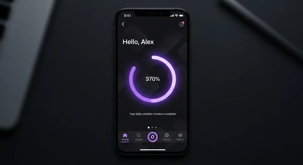 Marketing hub dashboard with analytics and yellow accent charts
